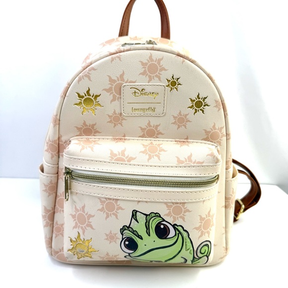 Loungefly Disney Tangled Pascal Sun Mini Backpack - Picture 3 of 10
